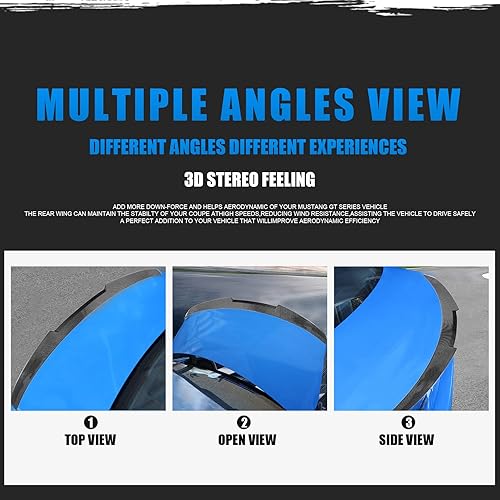 Miniatura 5 de Alerón trasero para BMW E92 335i 335i 335xi 335is 335i xDrive 328i 328i 328xi y E92 M3 2 puertas Coupe Highkick alerón de maletero (estilo negro