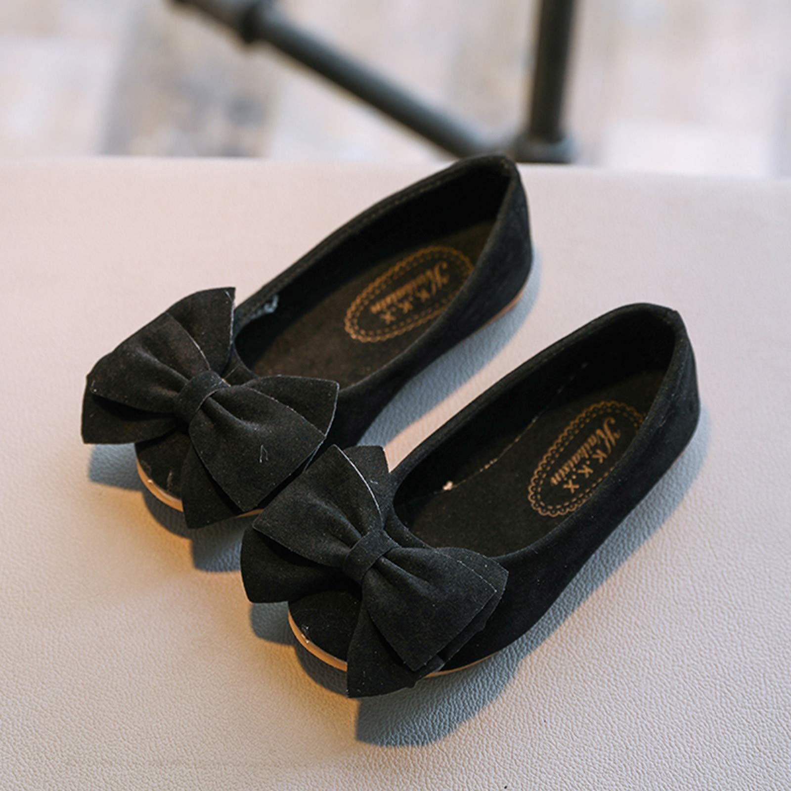 Chaussures de danse pour fille - Chaussures de princesse élégantes avec semelle souple décontractée Ballerines pour fille pour fête de costume
