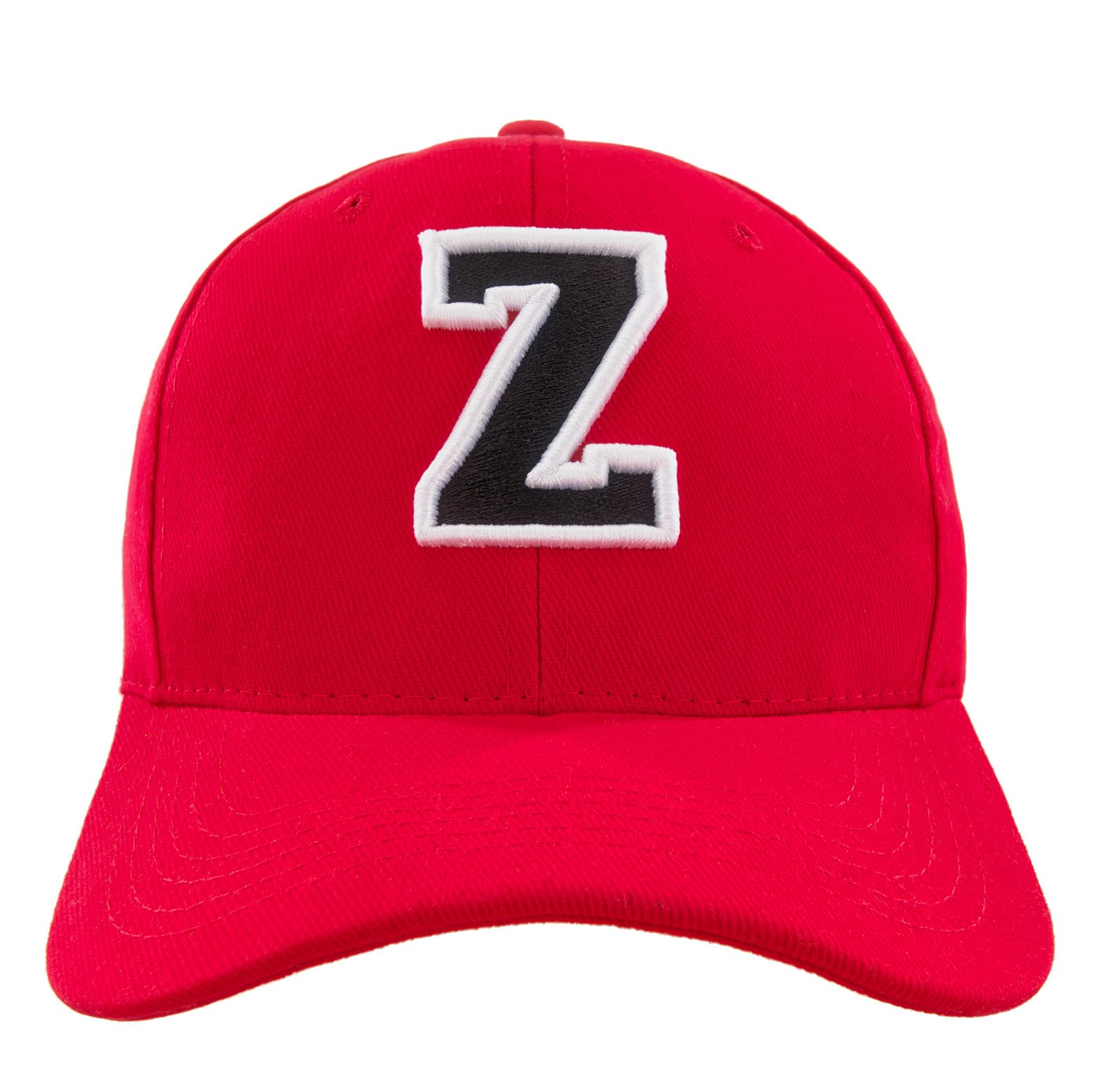 4Sold Boys Z Kids Casual Cotton Baseball Cap Alphabet A- Red Caps Black Letter Snap Back Hat Hats Snapback