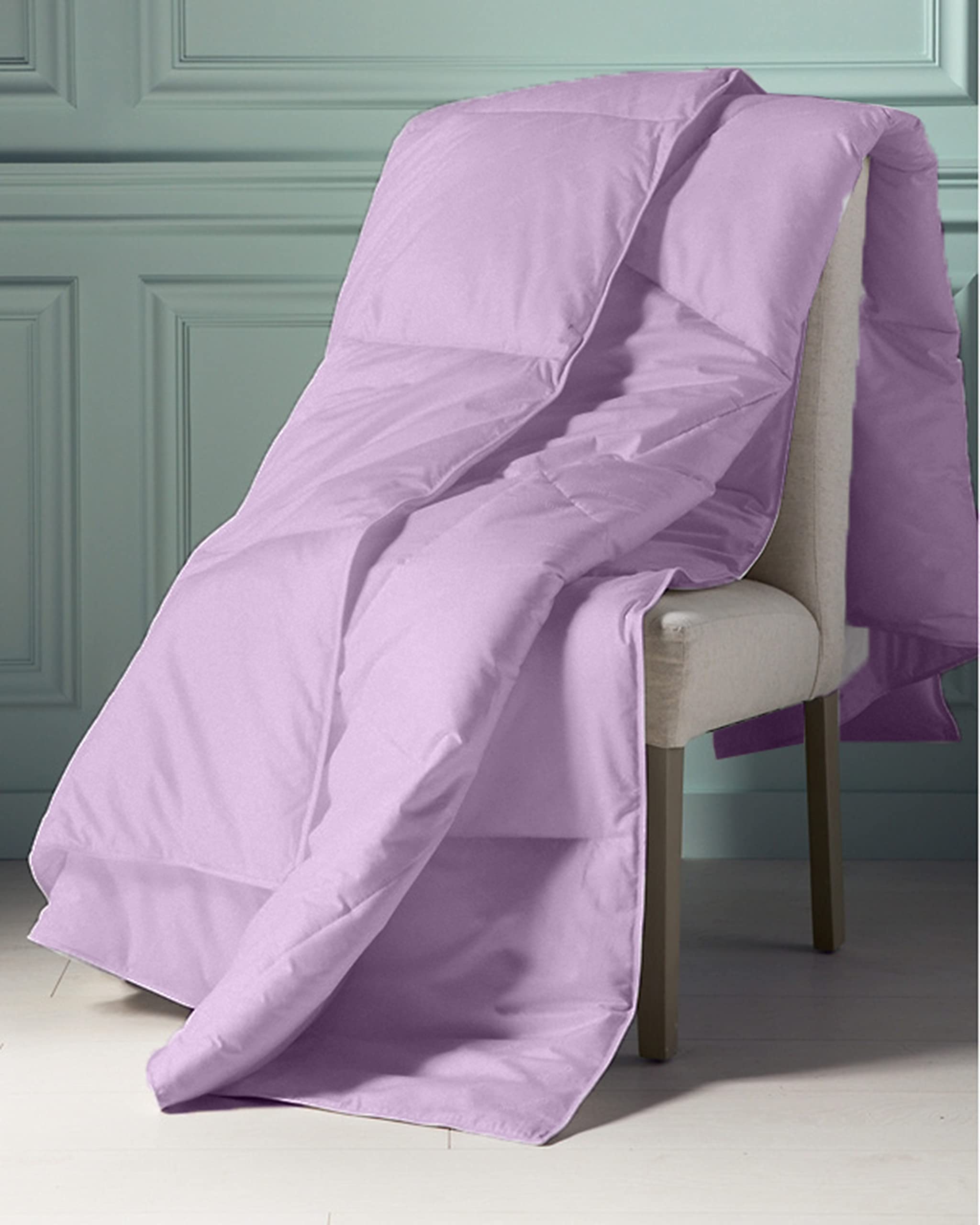 KOMFIT Bedding Comforter Duvet Insert - Quilted Comforter with Corner Tabs - Box Stitched Down Alternative Comforter (400 GSM) (Lavender, King / California King Size)