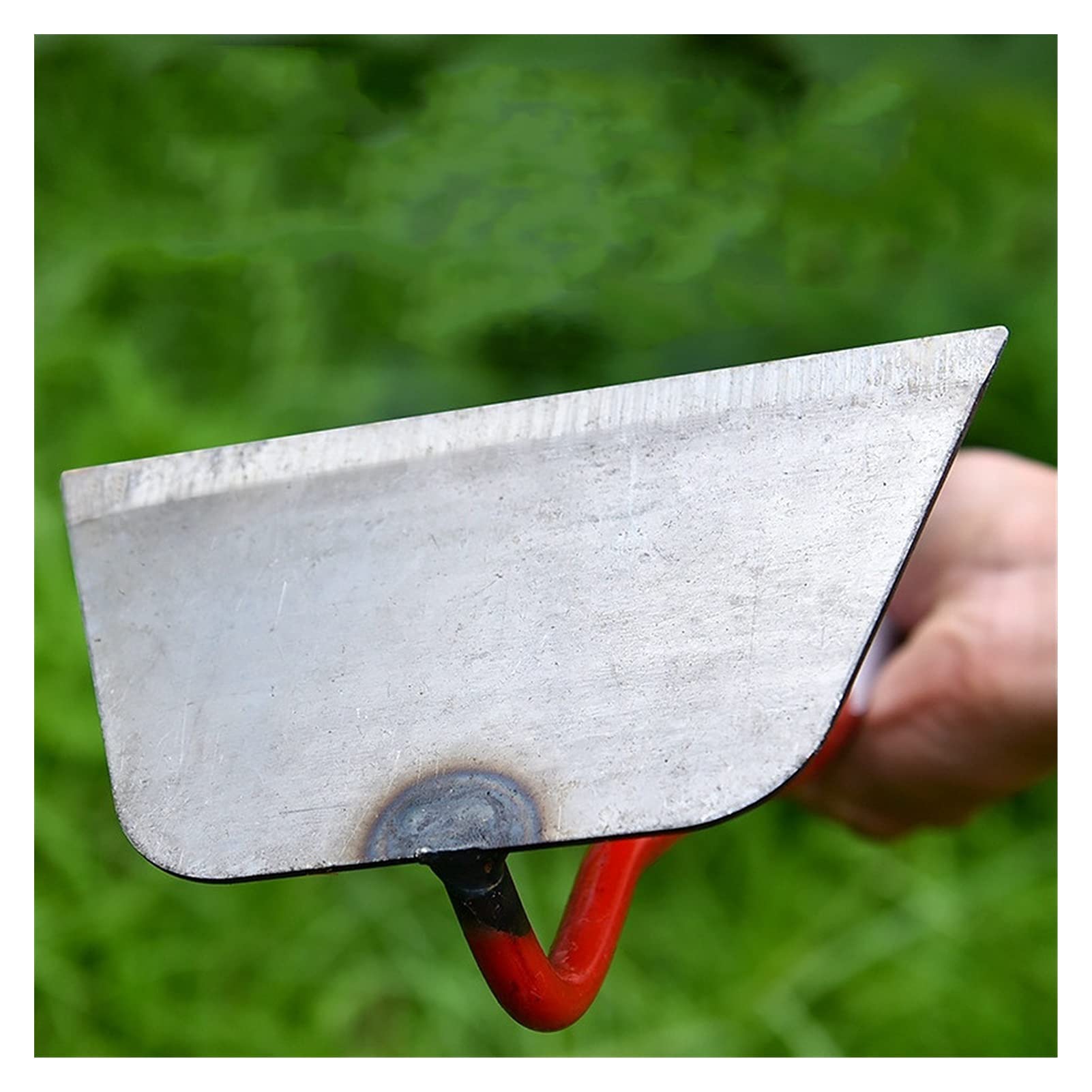 Herramienta de jardinería – Azada de acero para plantar y aflojar el suelo, herramienta de jardinería portátil 2 en 1 para fácil deshierbe, 6 pulgadas de largo