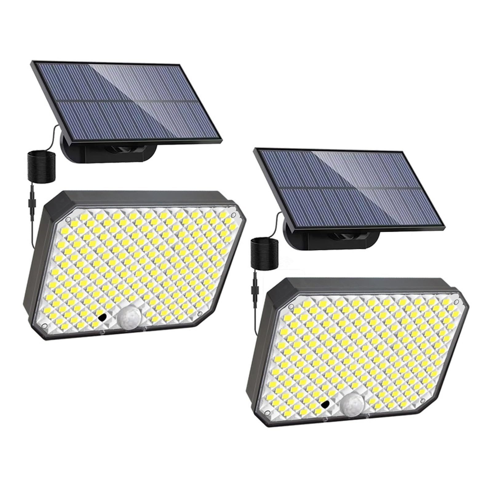 Focos solares LED 200 LED Luz Solar For Exteriores Super Brillante 3 Modos Sensor De Movimiento Luz De Pared IP65 Luz De Calle Impermeable Con Control Remoto For Jardín El ahorro de energía ( Color :
