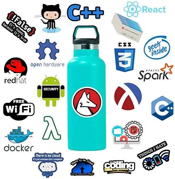 50pcs Programming Stickers Geek Internet Bitcoin Vinyl Decals Laptop Phone Book Sticker