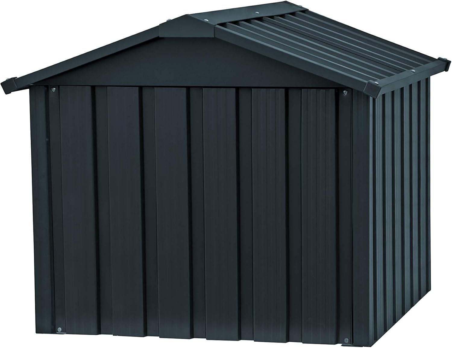 Duramax Robotic Lawn Mower Metal Garage, Closed Back, Protects Lawn Mowers & Battery Charging Stations, Made of Hot-Dipped Galvanized Steel, Weatherproof & UV-Protected Robot Lawnmower Carport