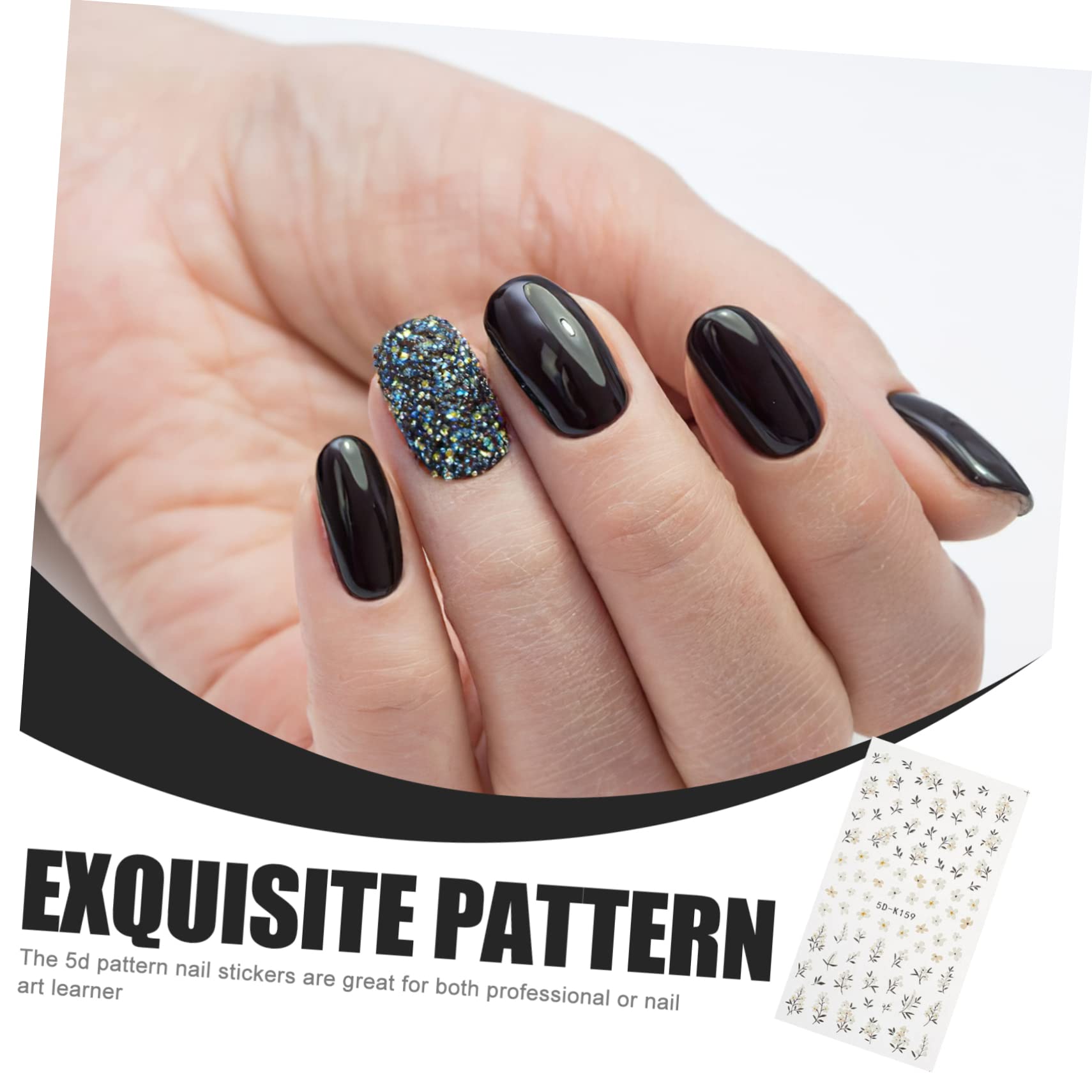 Ipetboom 15pièces Autocollants Embossés Décorations Nail Art Idéaux Pour Et Événements Spéciaux
