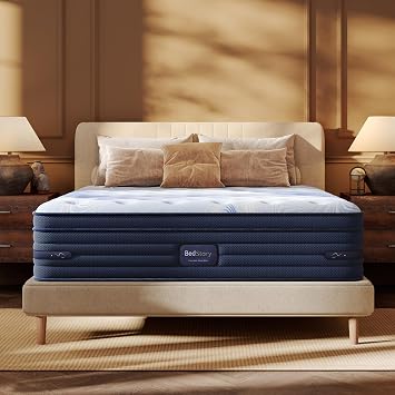 BedStory Firm Cal King Mattress 14 Inch - Luxe Hybrid Mattress with Gel Memory Foam, Extra Spinal Support, Ergonomic Zone with Edge Support- Made in USA, CertiPUR-US Certified 365 Night Trial