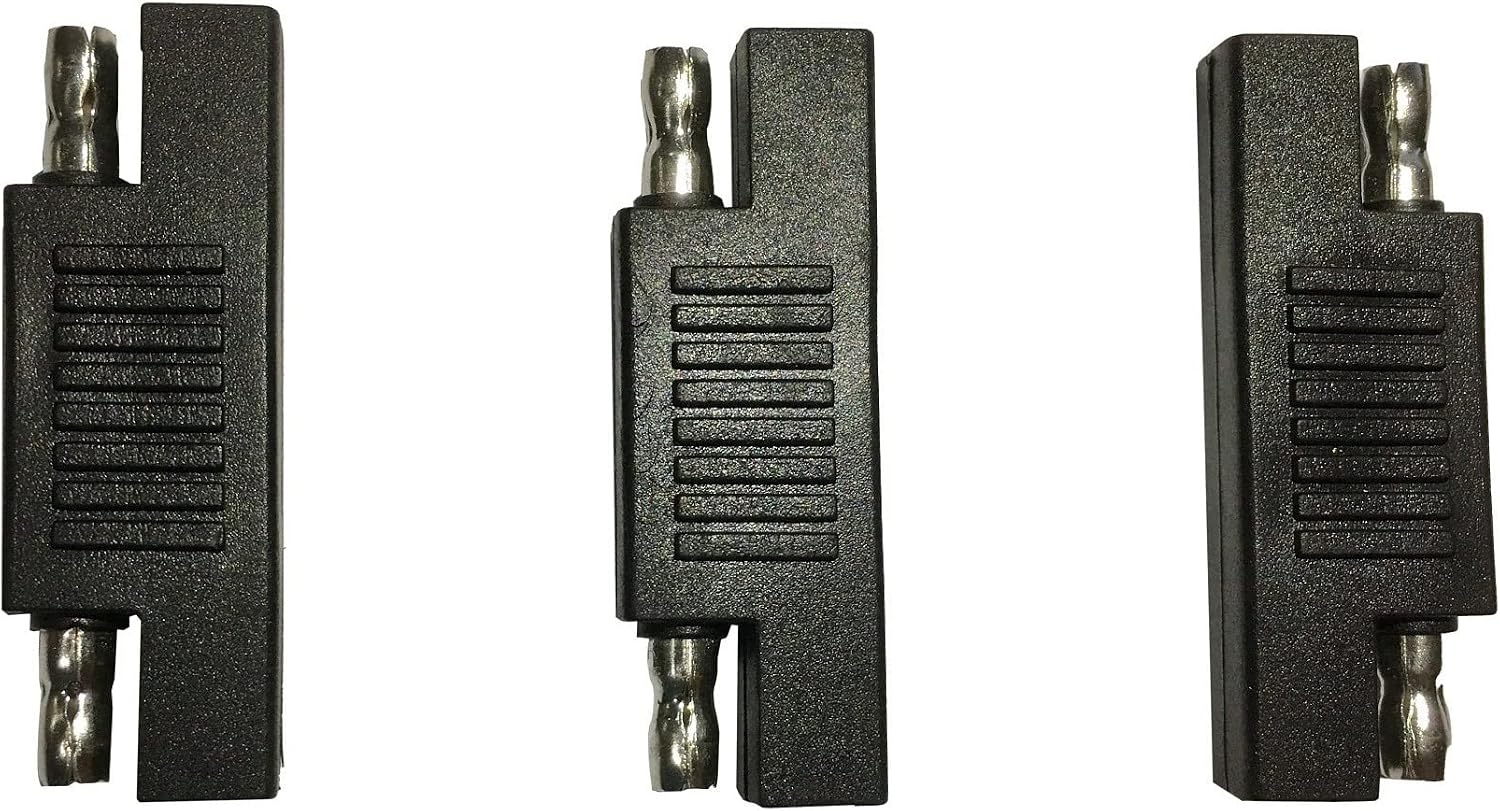 Sunway Solar SAE Polarity Reverse Adapter Connectors For SAE To SAE Quick Disconnect Extension Cable, Solar Panel Battery Power Charger And Maintainer-3Pack