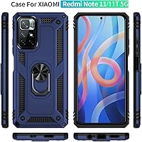 Vista 18 de Funda para Xiaomi 11T / Mi 11t Pro con protector de pantalla, ajuste delgado, protección militar a prueba de golpes, funda protectora para Xiaomi