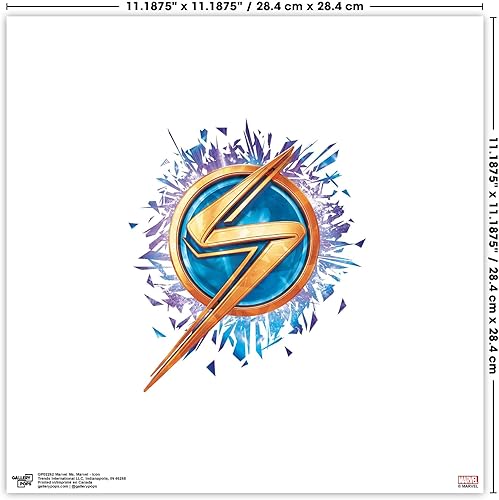 Miniatura 15 de Trends International Gallery Pops Marvel Ms. Marvel - Póster de pared con icono de pared, 12 x 12 pulgadas, versión enmarcada en negro Versión