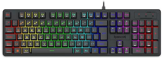 Teclado Gamer Redragon Netherbane K521-RGB Preto com Iluminação RGB