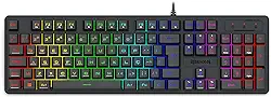 Teclado Membrana Gamer Redragon Netherbane K521-RGB USB Preto