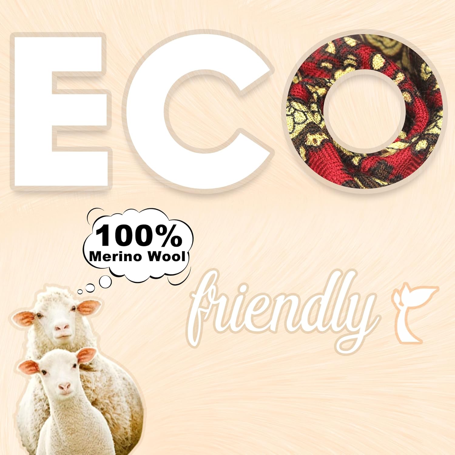 DANA XU 100% Merino Wool Pashmina Shawl for Women 96"x43", Oversized Cashmere Wrap with Tassels, Floral Travel Blanket Cape - Image 2