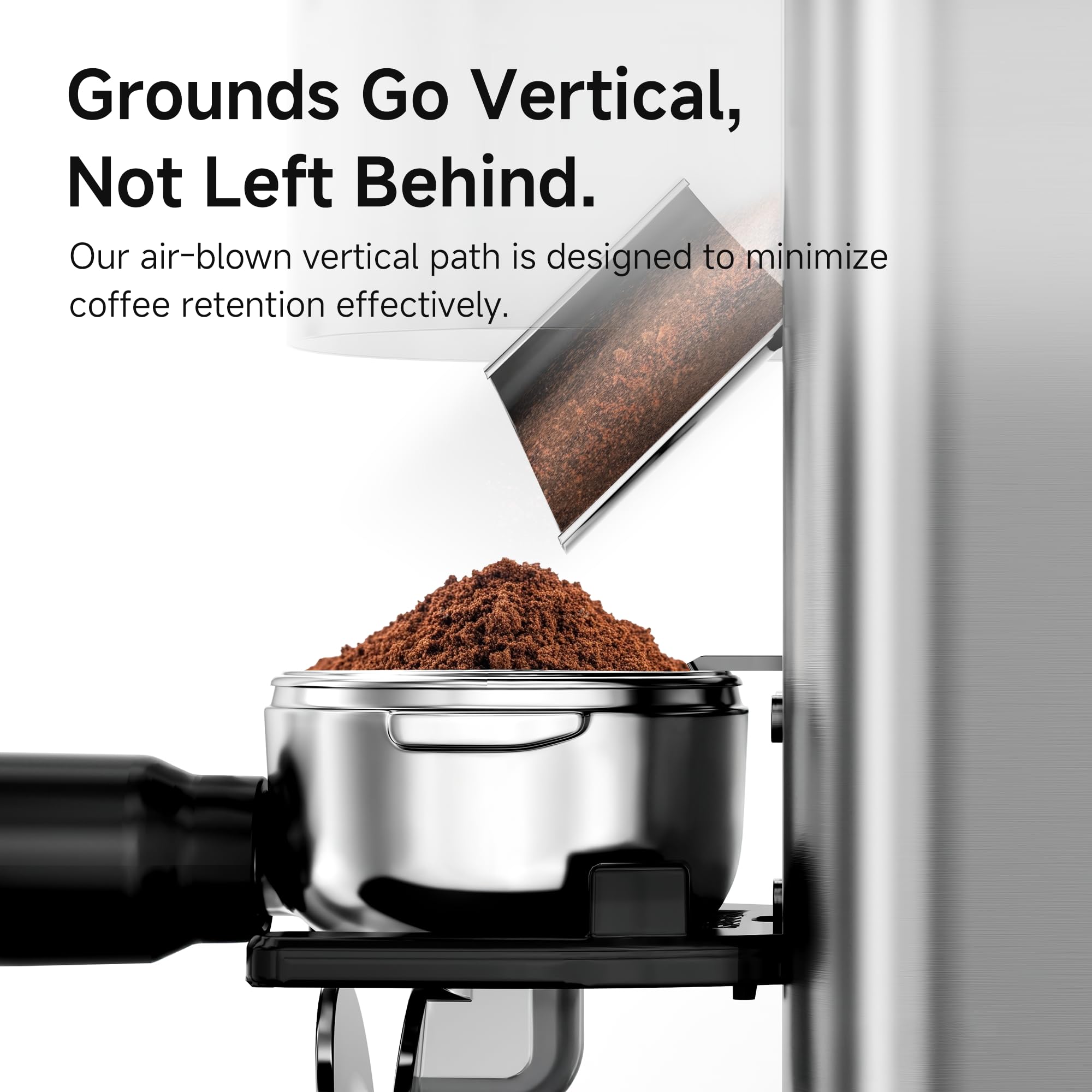 HIBREW G7 - Macinino per caffè espresso con fresa conica, misurino magnetico, alloggiamento in metallo, 48 livelli di macinazione - per caffè espresso e caffè a goccia