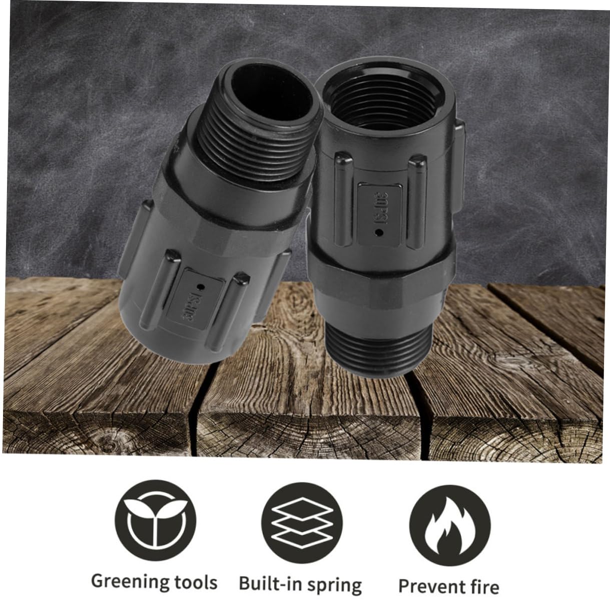 Homoyoyo Régulateur de Pression pour Système d'Irrigation Goutte à Goutte 3/4 Pouces 30 Psi Raccord Fileté Intérieur et Extérieur Matériau Ignifugé Solide pour Jardinage et Exploitation