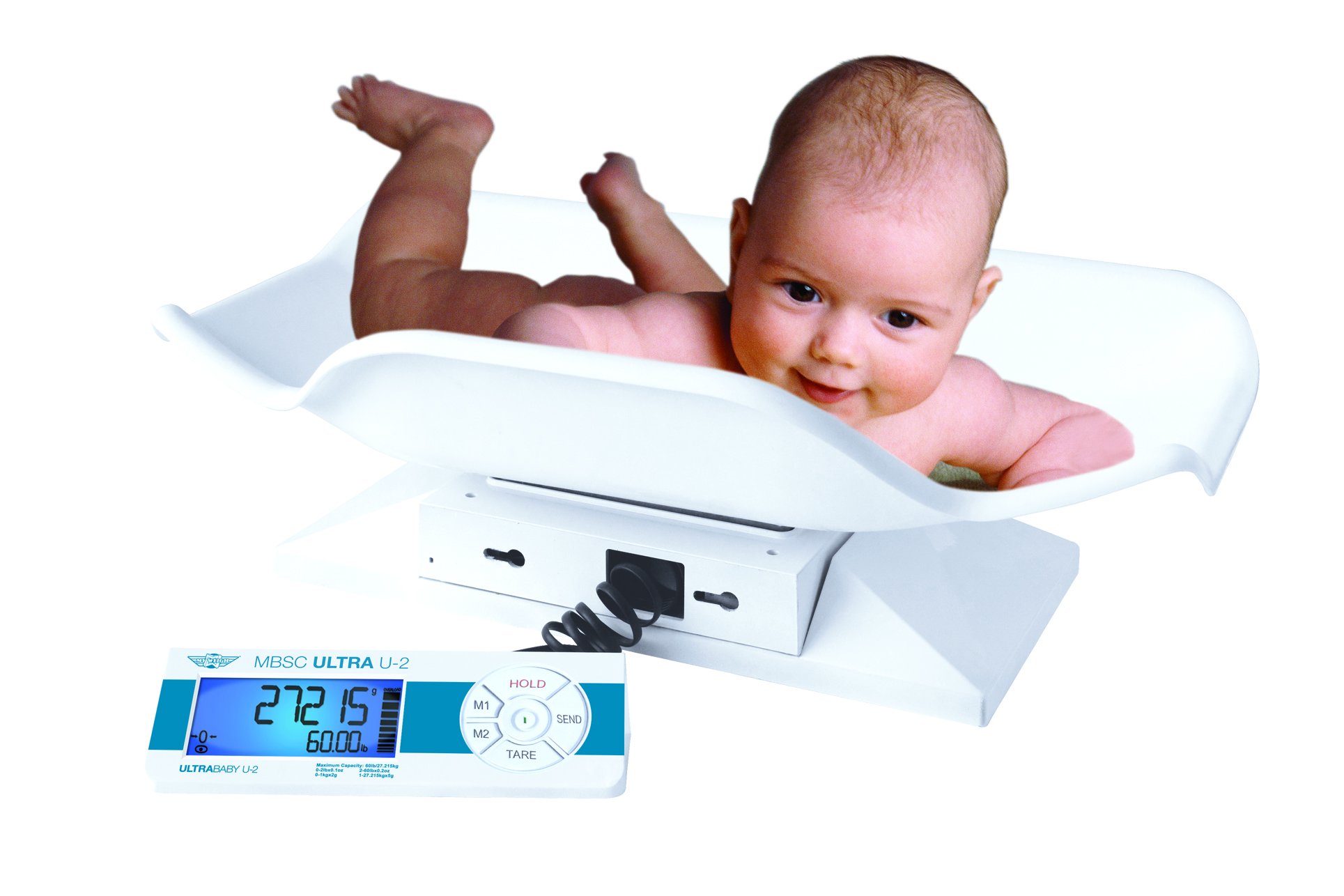 My Weigh Ultraship U2 Pesa Bambino Bianco 27 kg