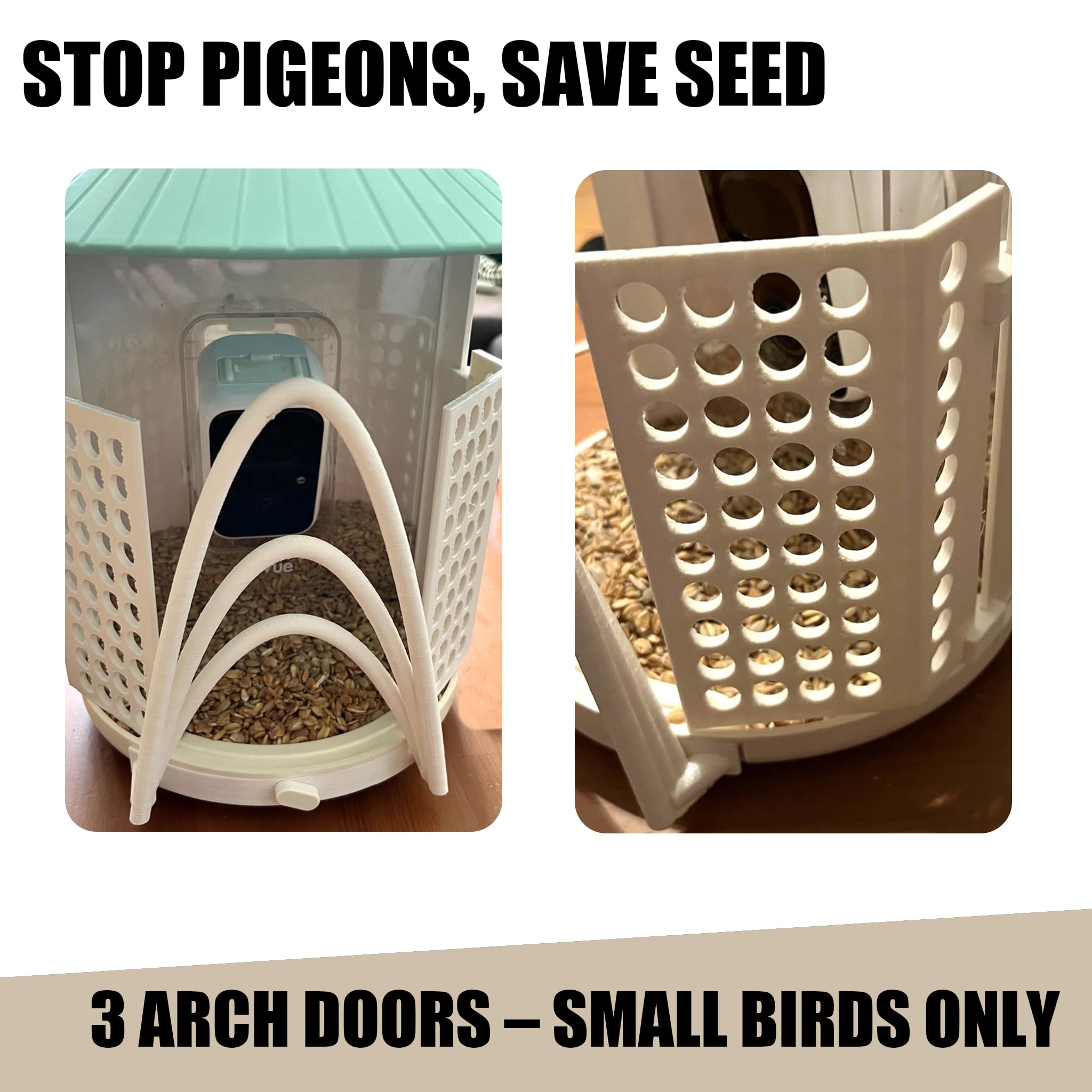 Mangiatoia per uccelli compatibile con NETVUE Birdfy Smart Feeder, tiene lontani uccelli e predatori indesiderati, accessorio indispensabile per la mangiatoia