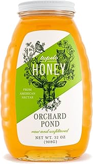 Orchard Pond Tupelo Honey - Rare Harvest from White Ogeechee Tupelo Trees, Handcrafted in North Florida, 100% Pure & Unheated, 32 Ounces