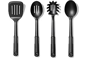 OXO Good Grips 4-Piece Nylon Tool Set, 2.3, Black - Essential Kitchen...