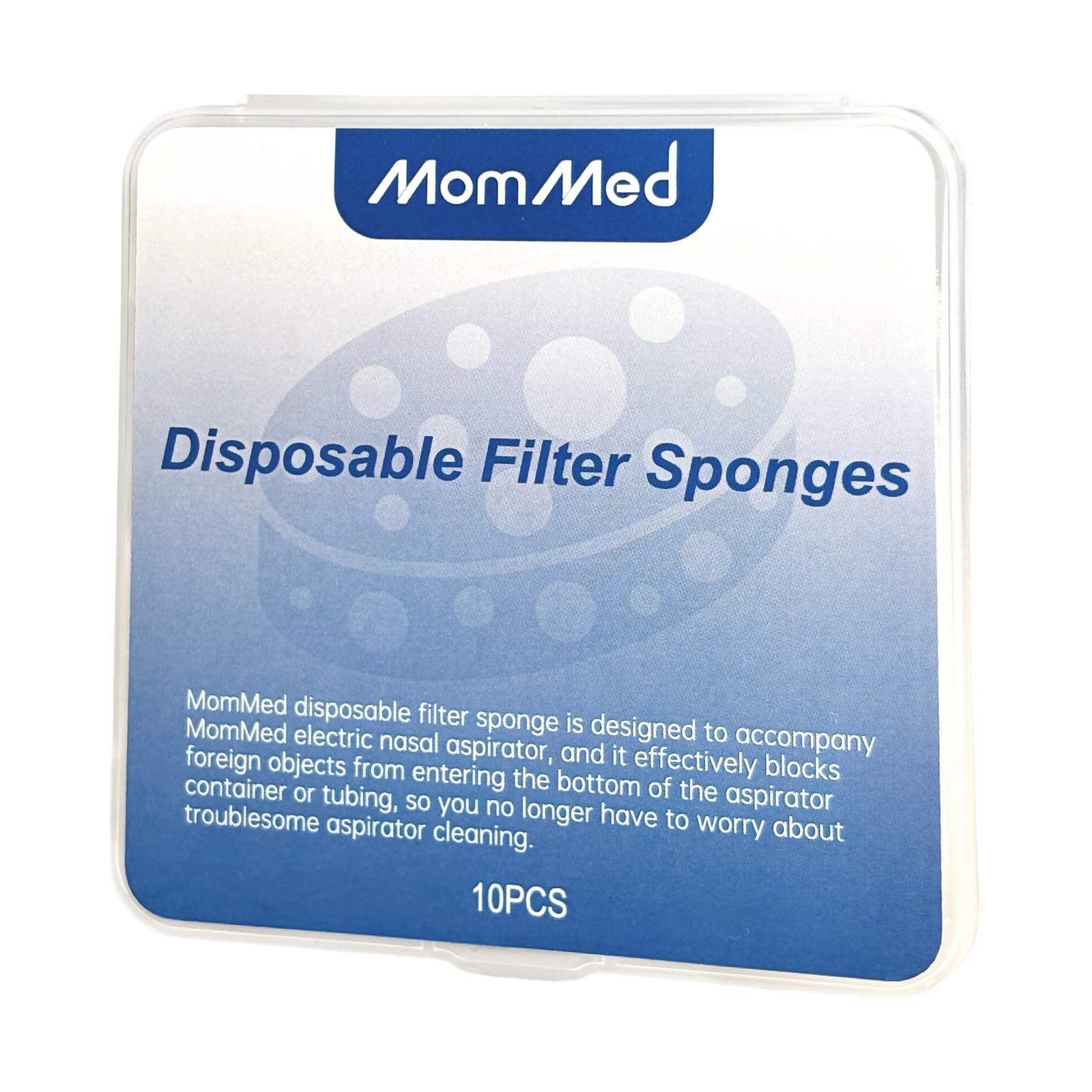MOMMED Baby Nasal Aspirator Accessories, Disposable Filter Sponges, 10 Pack