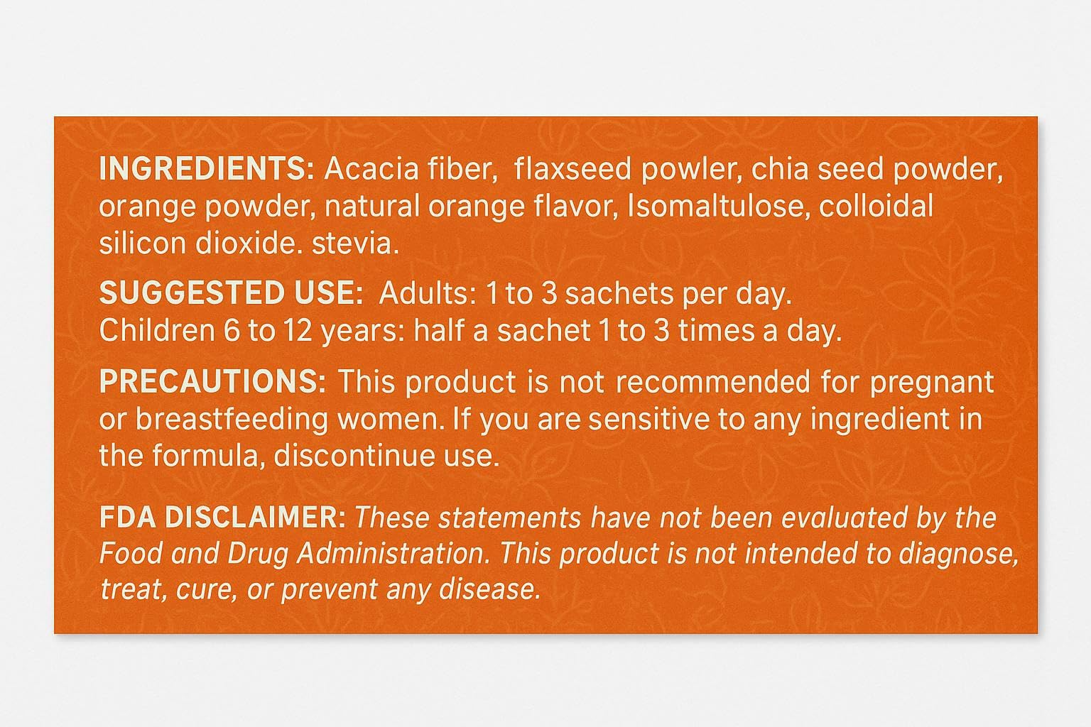 Amazon.com: Fibotax Acacia Fiber + Flaxseed & Chia Seed Powder