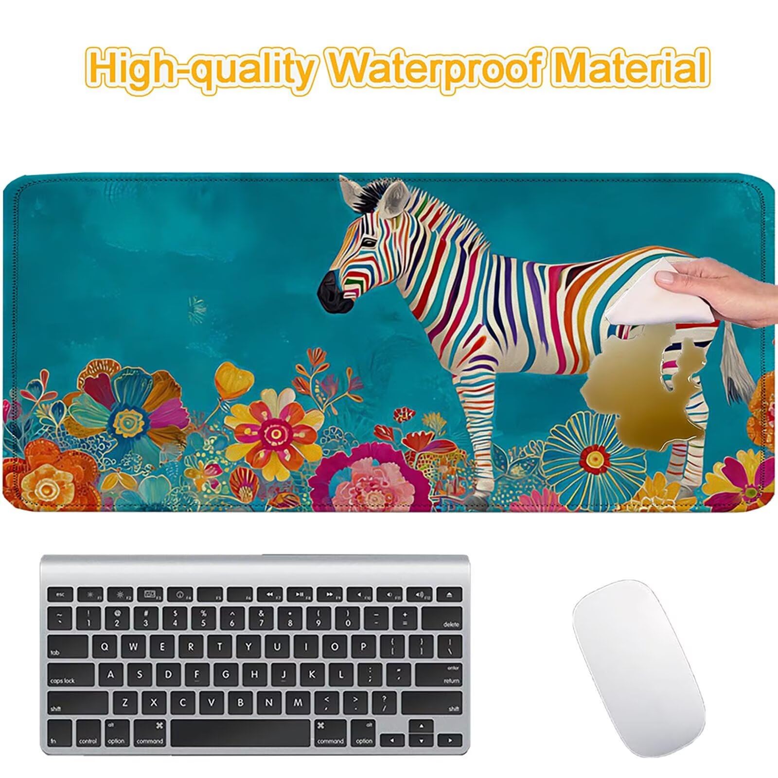 Tapis de Souris - 1000x500x3mm, Tapis Souris d'Ordinateur, zèbre 0-z31