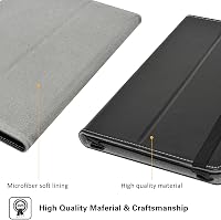 MAMA MOUTH Lenovo Tab M8 4th Gen Védőtok - Minőségi PU Bőr Tablet Tok 8 Colos TB300FU Modellhez, Fekete (Nem Kompatibilis 2nd/3rd Gen) 3