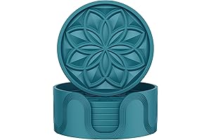 HFHOME Waterproof Coasters for Drinks - Preserve and Protect Your Surfaces with Style