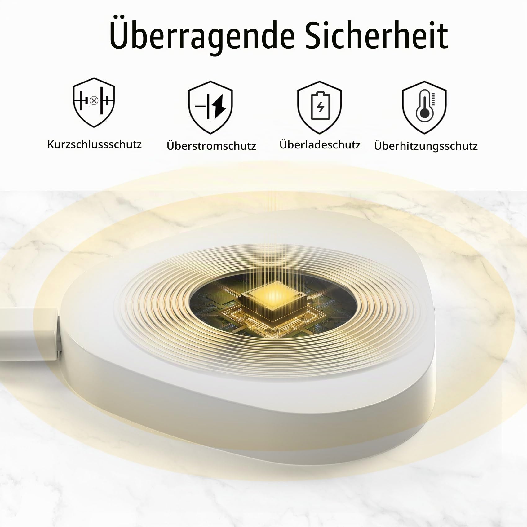 Kabelloses Ladegerät, kompatibel mit Sonos Roam Gen 2./1. Magnetische Ladestation, Ladestation für tragbaren Bluetooth-Lautsprecher für Sonos Roam SL (weiß)