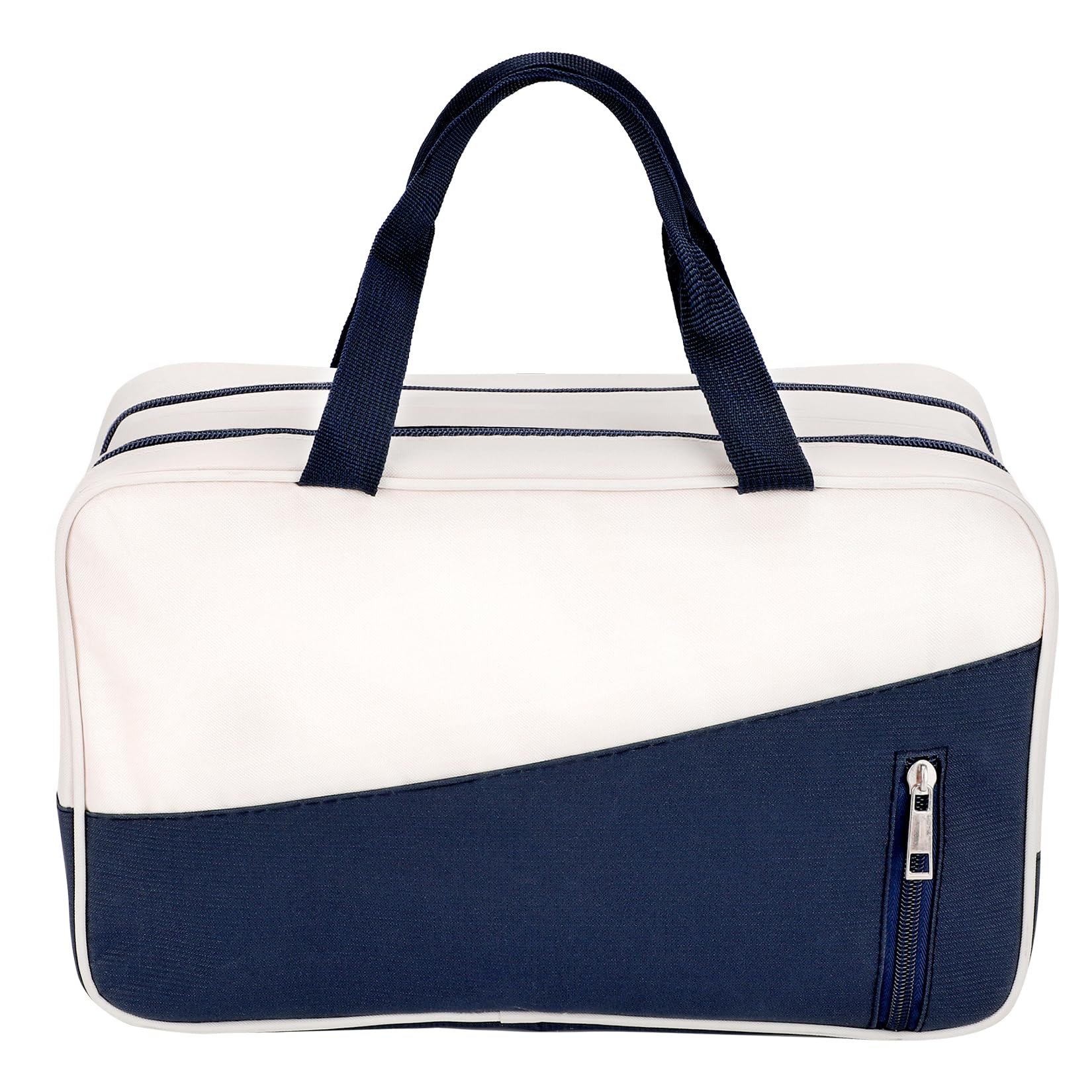 Dry wet separation Lightweight Pool Bag Beach Bag with 2 Zipper,5 Pockets and Wet Pocket for Swimming Yoga Gym Grocery Travel