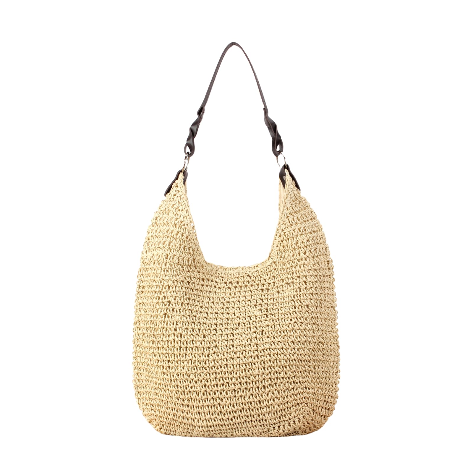 Women's Beach Straw Bag Large Straw Summer Handbags Handmade Woven Boho Hobo Raffia Tote Bags 2026 Summer Purse