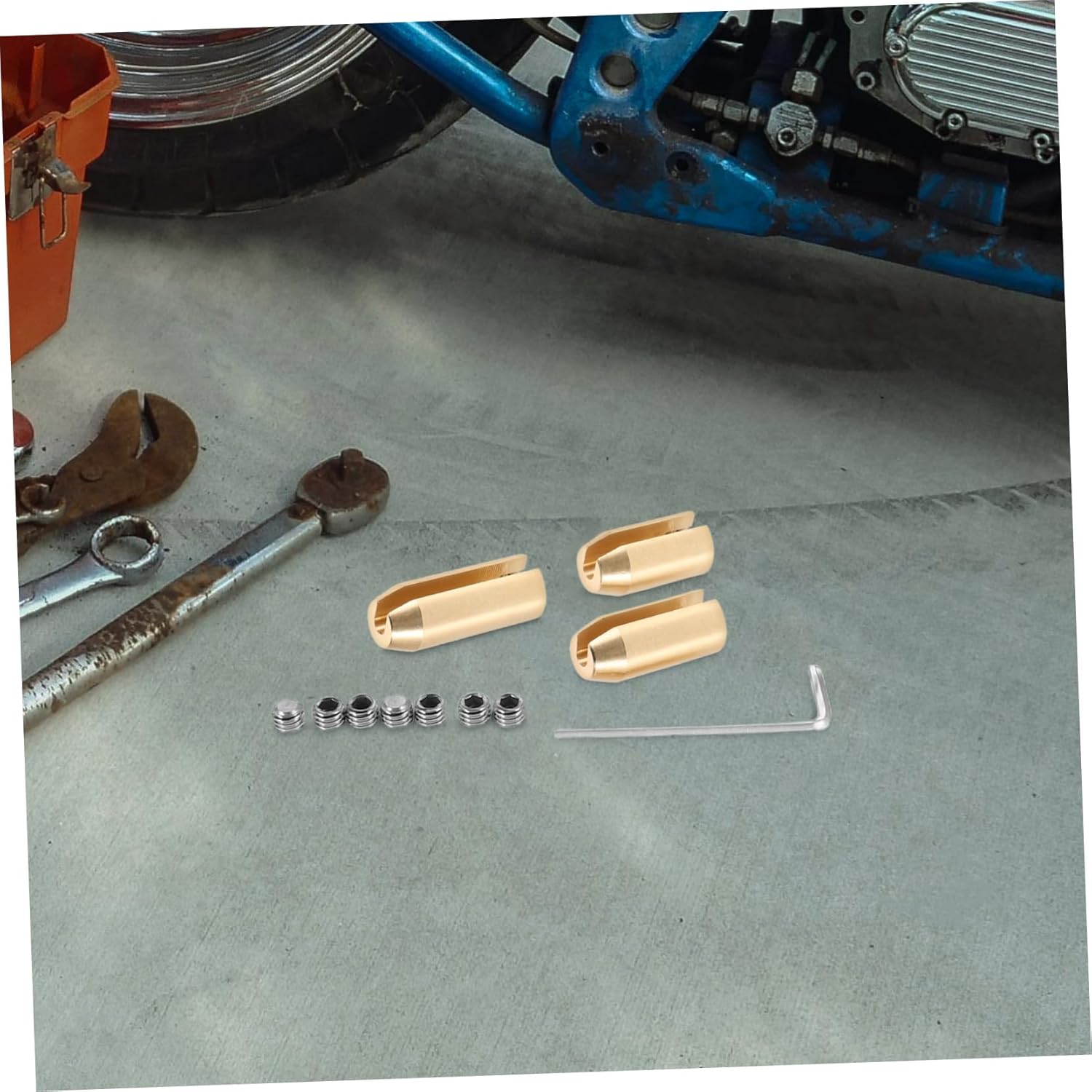 Zerodeko 1set Copper Wheel Balance Weights for Motorcycles Reusable Motorcycle Accessories for Improved Stability and Weight Distribution