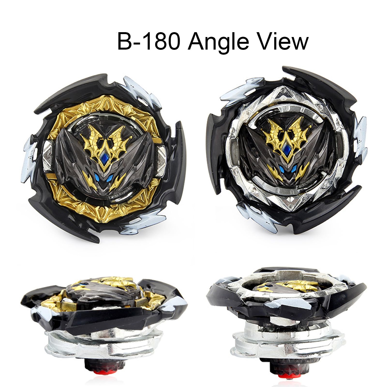 Gyros Turbo Set, 4D Metall Fusion Kampf Kreisel, Mit Battling Top Launcher, Geschenk-Sets,(B-180+B-206)
