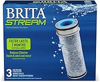 Vista 5 de Brita Filtro de agua Stream Pitcher para jarras y dispensadores, sin BPA, reemplaza 1,800 botellas de agua de plástico al año, dura dos meses o 40