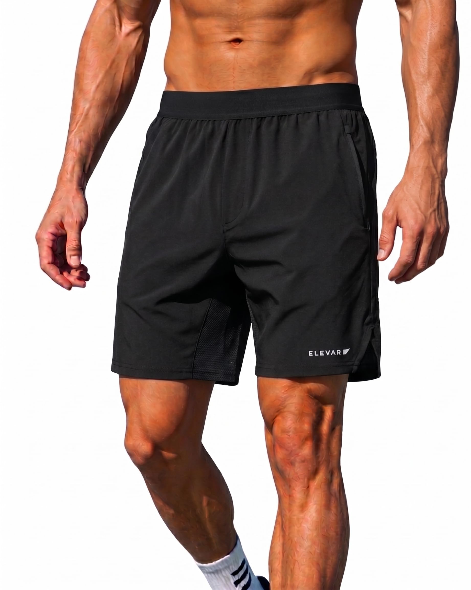 ELEVAR Men's AeroChill™ Shorts | India's 1st Cooling All-Purpose Performance Shorts | Made with Graphene-Infused Fibers, Activated SPF, Anti-Odour & Quick-Dry for Gym, Running, Sports & Everyday Wear-picture-39