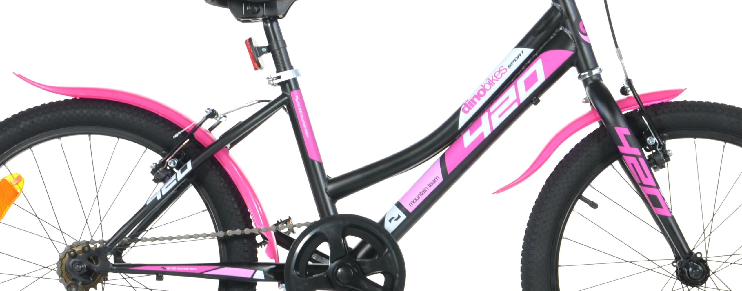 Dino Bikes Bicicletta Bambina 20 pollici nero e rosa