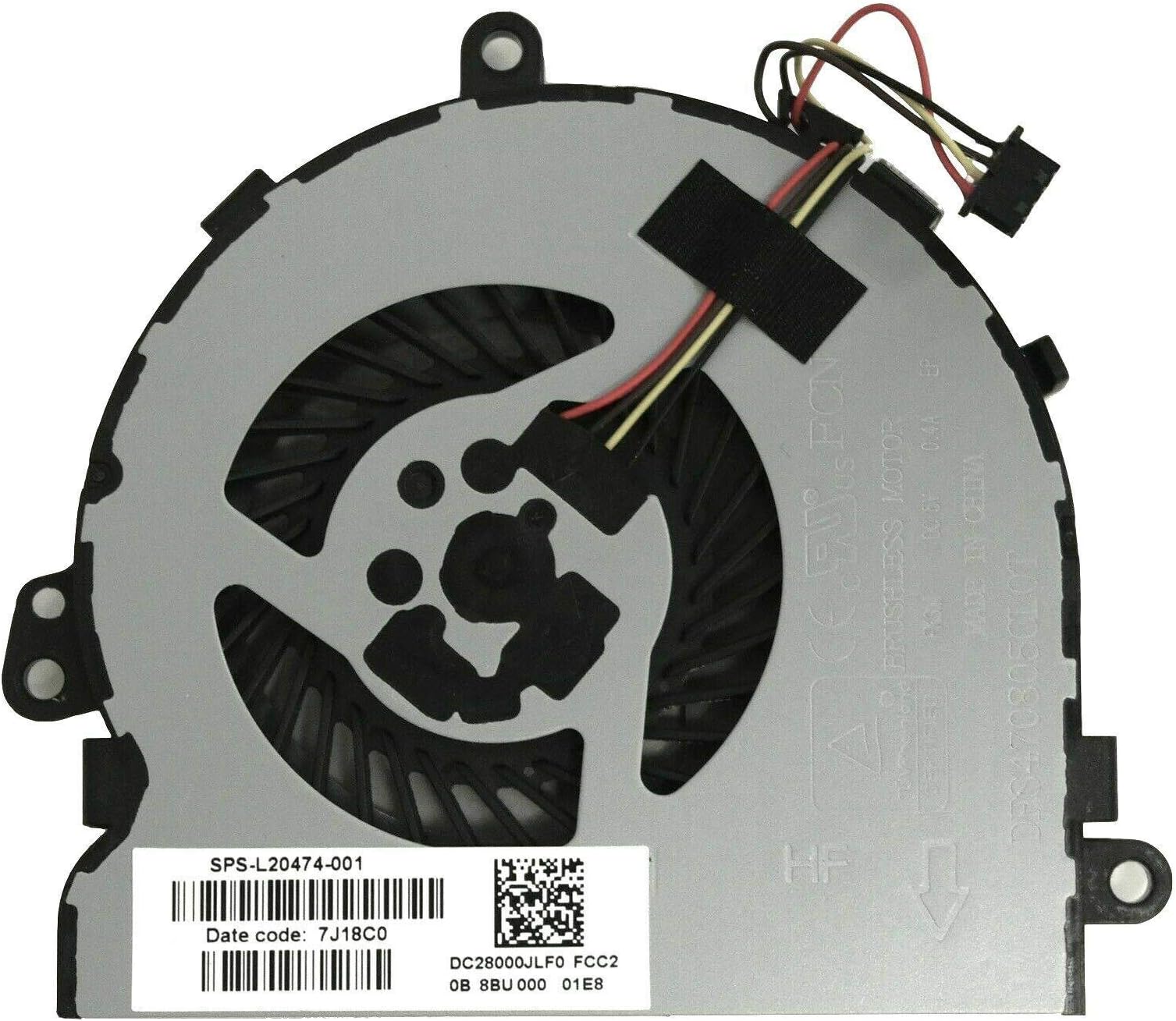 Replacement Part For New HP 15-DA 15-DB Laptop CPU Cooling Fan L20474-001 DC28000JLF0