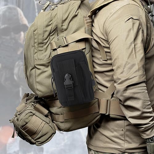 Miniatura 6 de Phone Pouch Waist Bag Belt Phone Tools Bag Holder for Running Sports Hiking Traveling Cycling for Women Men,Black