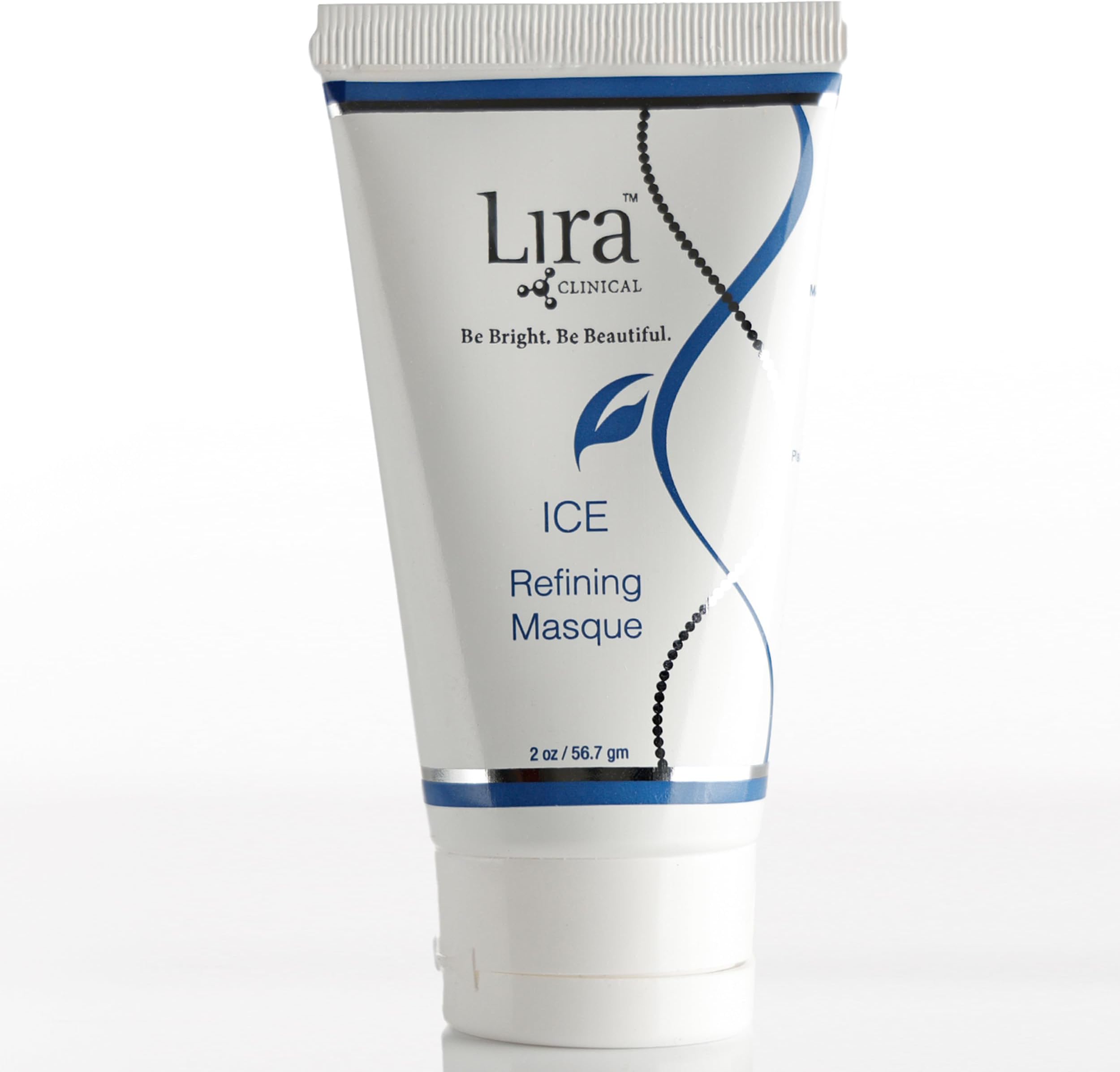 Lira Clinical Ice Refining Masque - Acne & Oil Control Kaolin Clay Mask with Niacinamide & Salicylic Acid - Calm Skin & Refine Pores with Collagen Peptides & Plant Stem Cells - 2 fl oz
