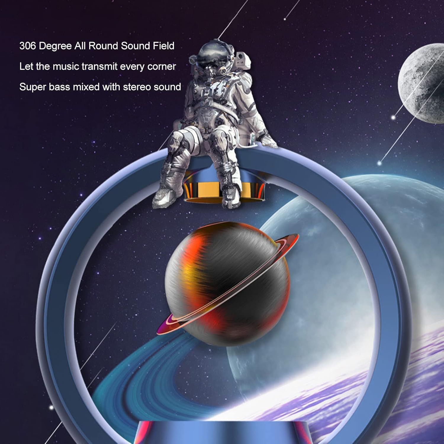 gowenic magnetic levitating bluetooth speaker levitating bluetooth speakers magnetic wireless floating speaker with led light touch control for hom