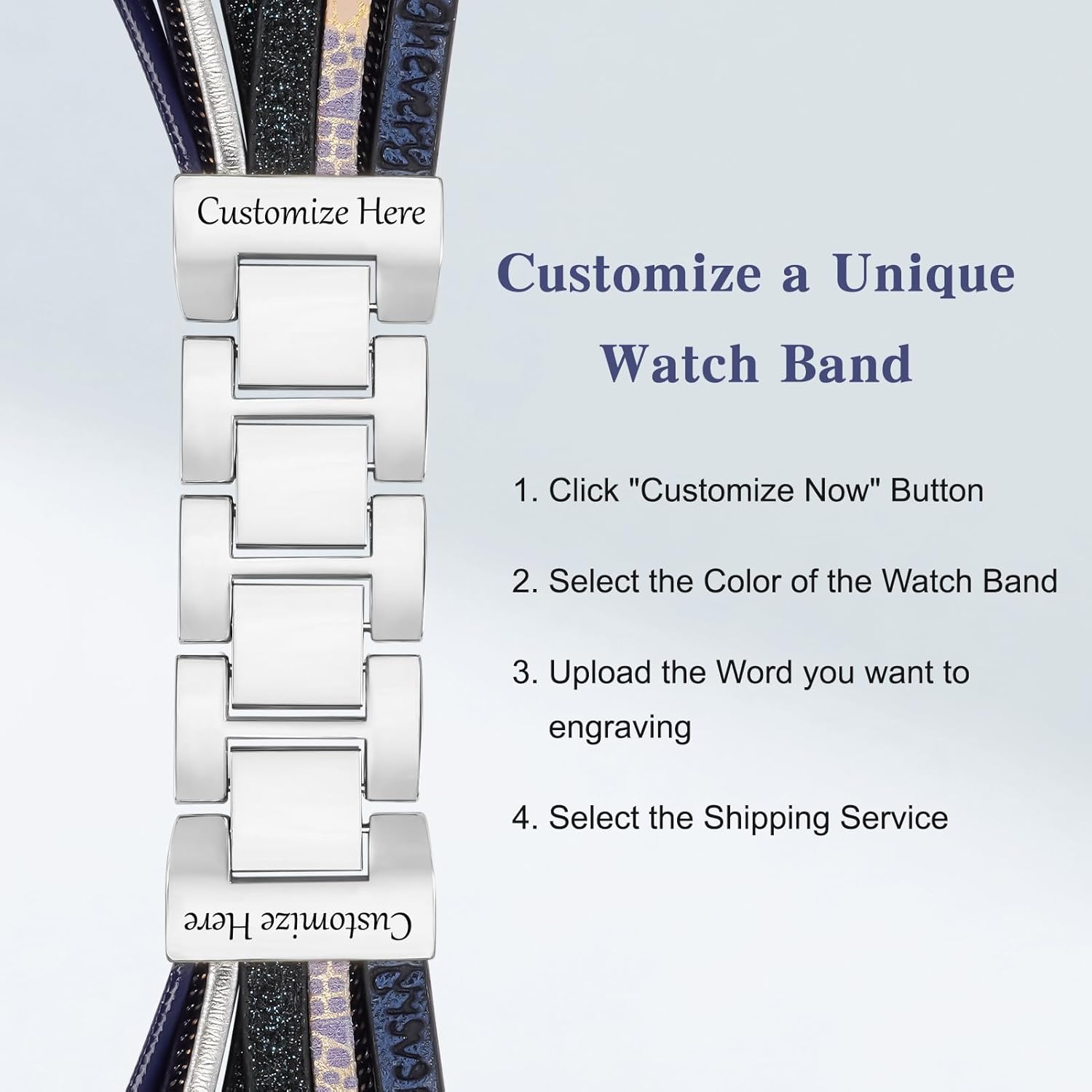 Boho Bands for Women Compatible for Apple Watch 38mm 40mm 41mm 42mm 44mm 45mm 46mm, Watch Bands Bracelet Multilayer Wrap Strap iWatch Series 10 9 8 7 6 5 4 3 2 1 SE