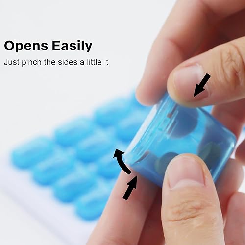 Miniatura 3 de Pastillero mensual, pastillero de viaje grande para 31 días, pastillero diario, contenedor para vitaminas, medicinas, suplementos, aceite de