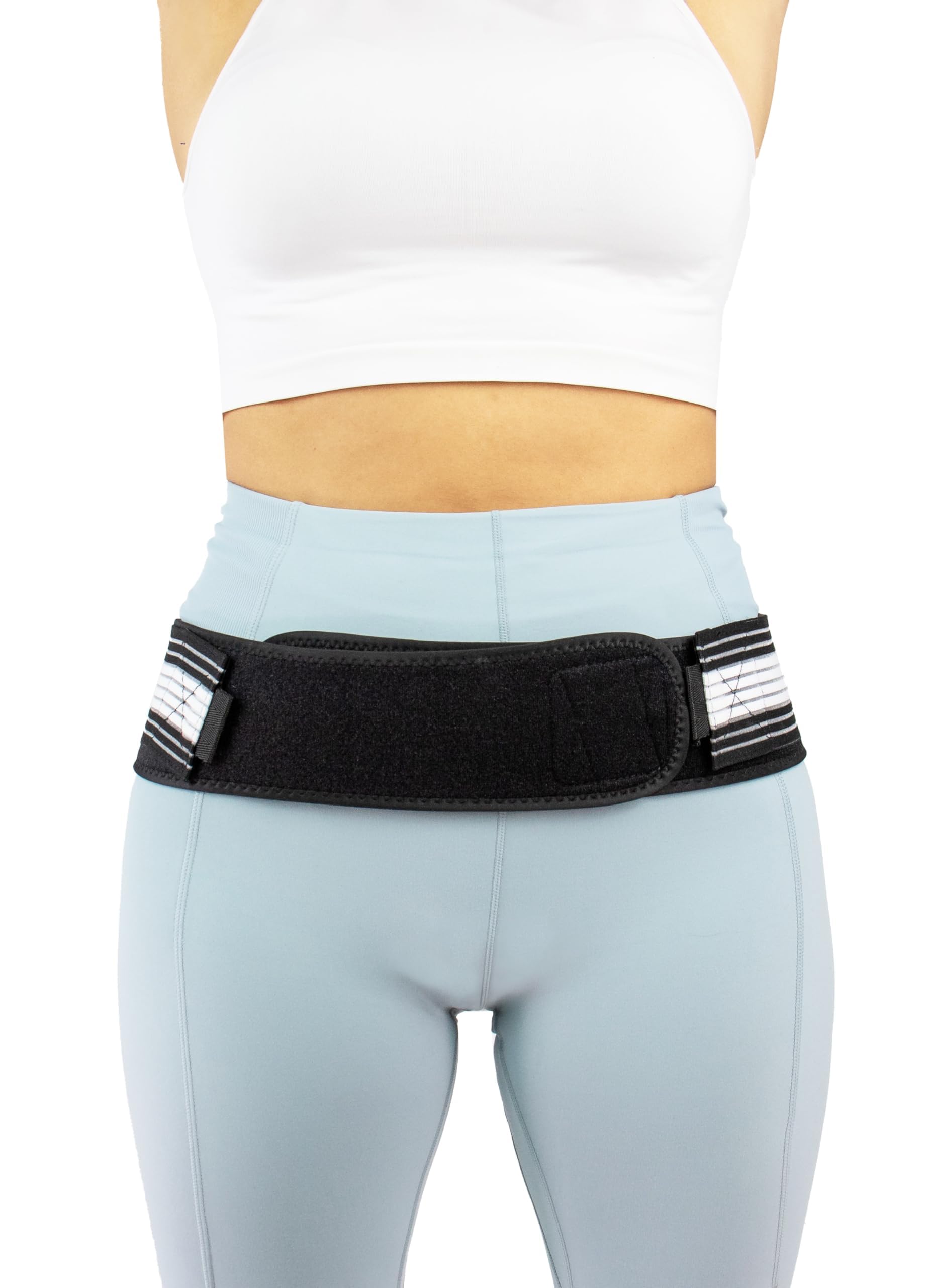 VITTO Sacroiliac SI Ceinture de hanche – Durable et antidérapant pour le bas du dos et du bassin pour homme et femme – Soulagement de la douleur pour la sciatique, le bassin, les lombaires