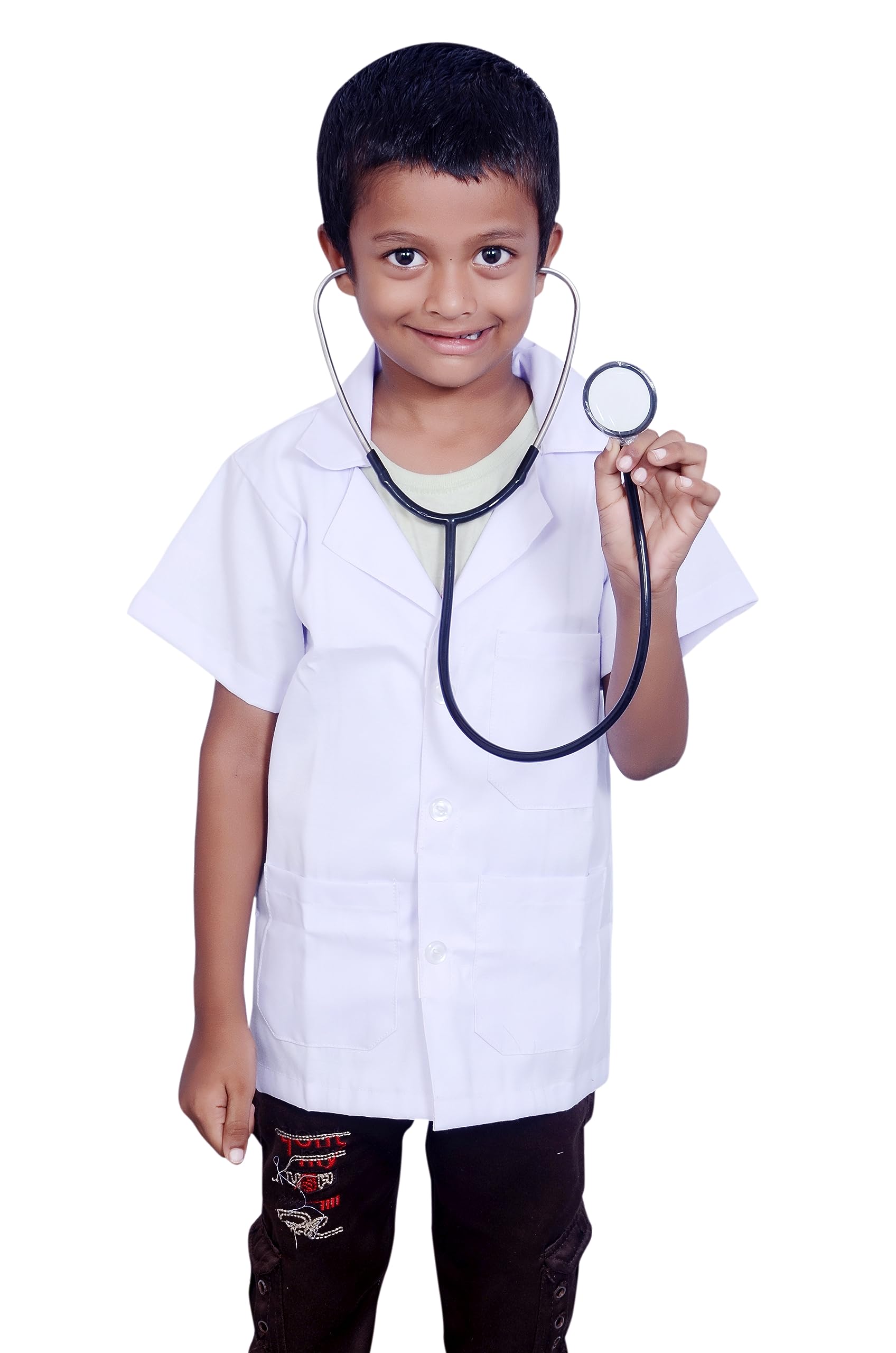 FLIPWORLD Half Doctor Coat + Stethoscope Costume Helpers Lab Coat For Kids. (9-10 years) (B0CGB2VQSX) Amazon Price History, Amazon Price Tracker