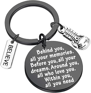 Boxing Glove Keychain Future Boxer Gift Behind You All Memories Boxing Keychain Boxing Coach Gifts