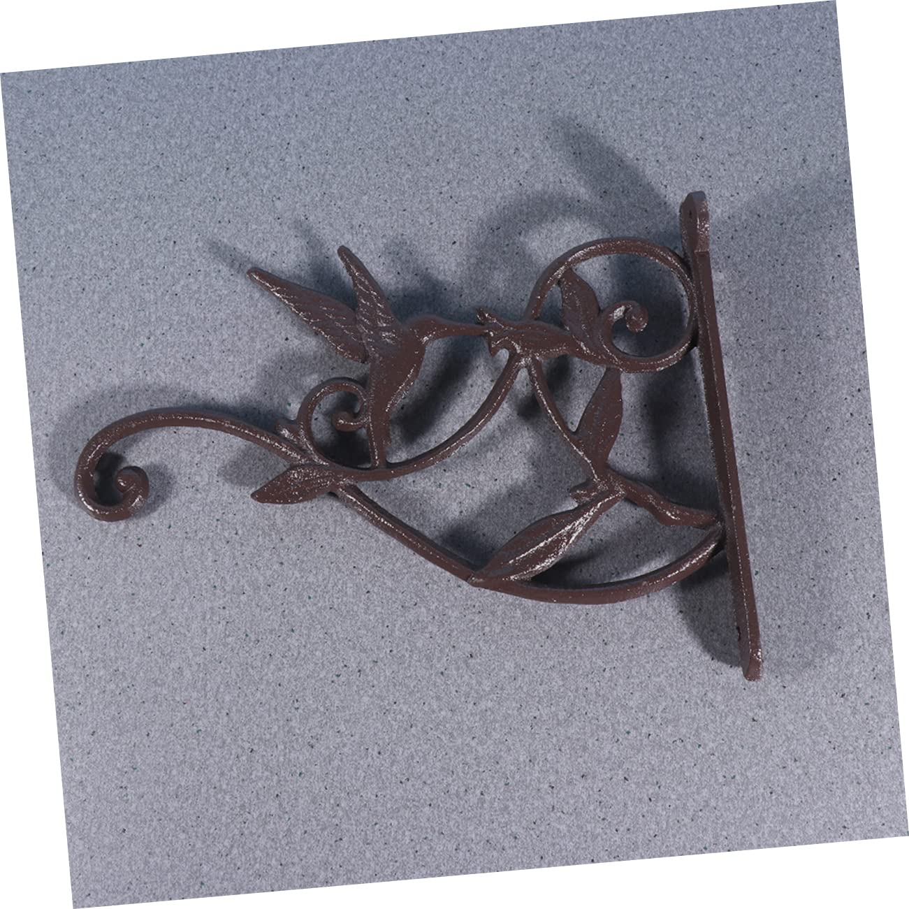 VANZACK 2 Staffe da Parete in Ferro Nero, Supporto per Cesti Appesi, Stabile e Decorativo, per Cartelli e Mangiatoie, Uso Quotidiano e Festivo