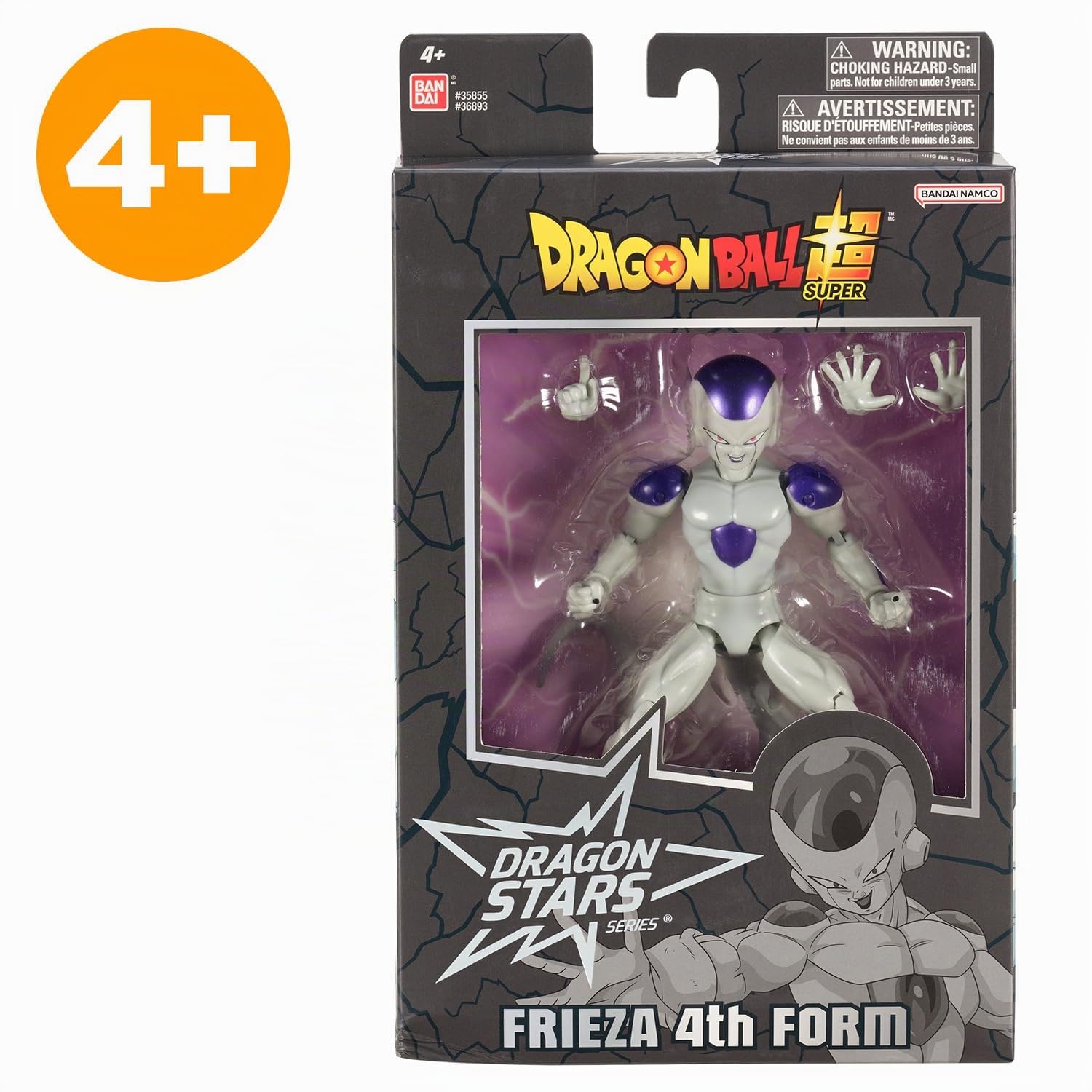 Dragon Ball Super Bandai Figurina Dragon Stars 17 cm Frieza - Freezer forma finale - Licenza ufficiale Dragon Ball - Figurina articolata Freezer - Giocattolo per bambini 4 anni e + - 36893