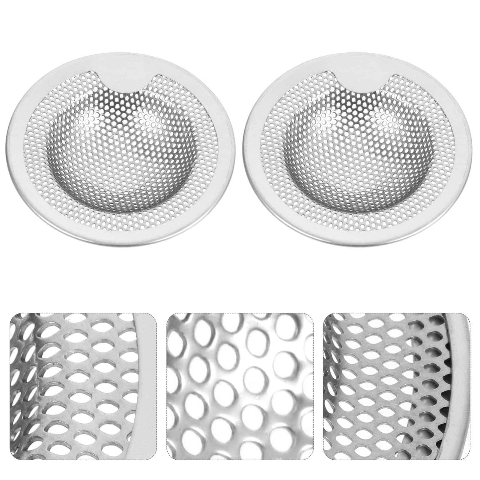 Hemobllo 8pezzi Inossidabile Per Lavelli Strainer Per Scarico Per Prevenire Ostruzioni e Catturare Residui Facile e Resistente
