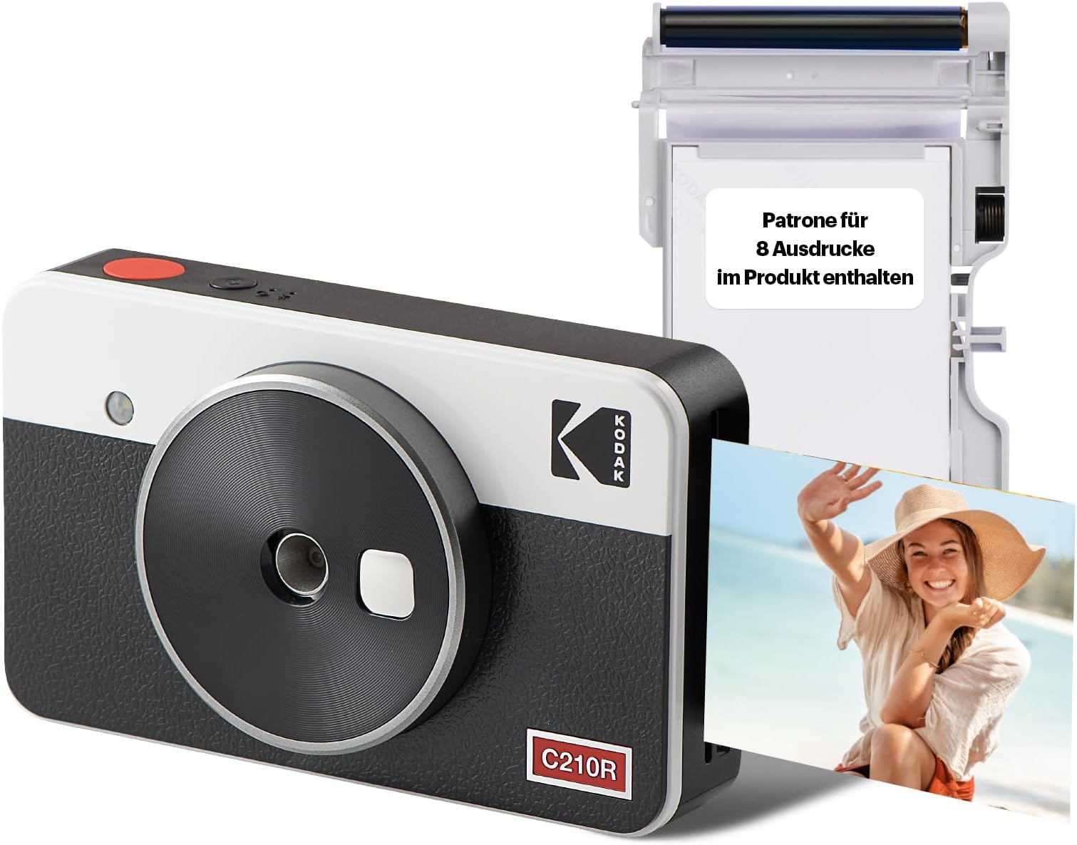 Fotocamera Istantanea KODAK Mini Shot 2 Retro - Stampante 4PASS, Foto 5.3x8.6 Cm - Foto 10