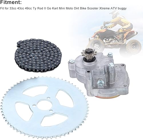Miniatura 3 de Aramox - Juego de piñón para caja de engranajes T8F para 33 cc, 43 cc, 49 cc, Ty Rod II Go Kart Mini Moto Dirt Bike