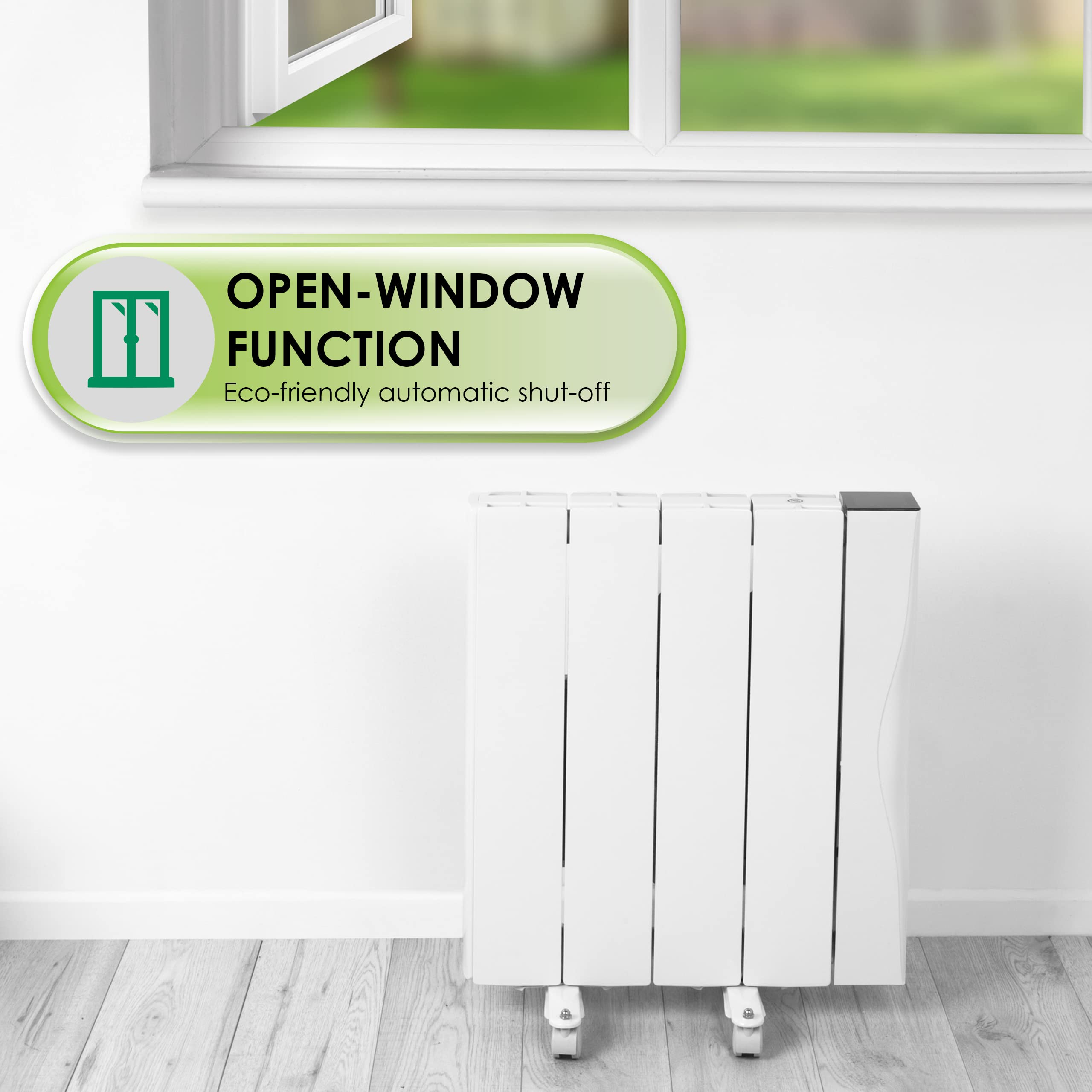 Beldray EH3108W Smart Ceramic Core Radiator, Portable Plug In Electric  Heater, Control Wirelessly With Smartphone, LCD Display, 1000 W, 7-Day  Timer Function, Free Standing or Wall Mountable, White : Amazon.co.uk: DIY u0026